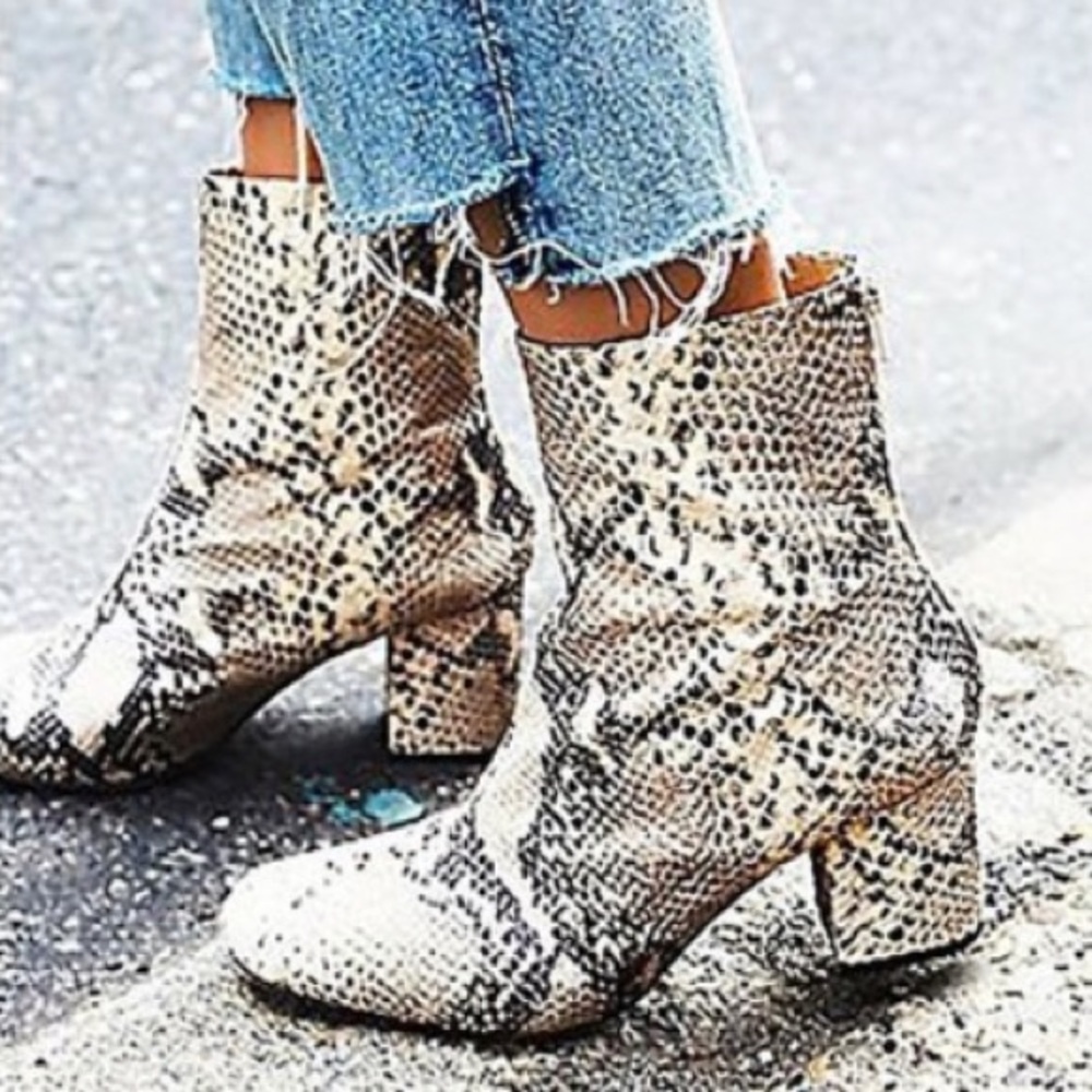 Free People Cecile Block Heel Bootie